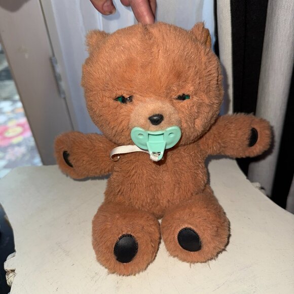Little Pets Cozy Dozy Cubbles Teddy Bear with Pacifier Works See Video - Picture 1 of 11